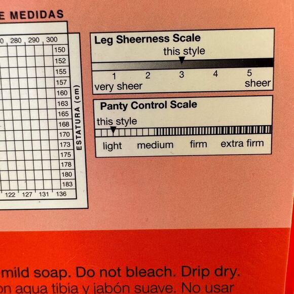 No Nonsense Regular Reinforced Leg Tan Size Plus 1 Pair Made in USA BRAND NEW - Picture 7 of 9